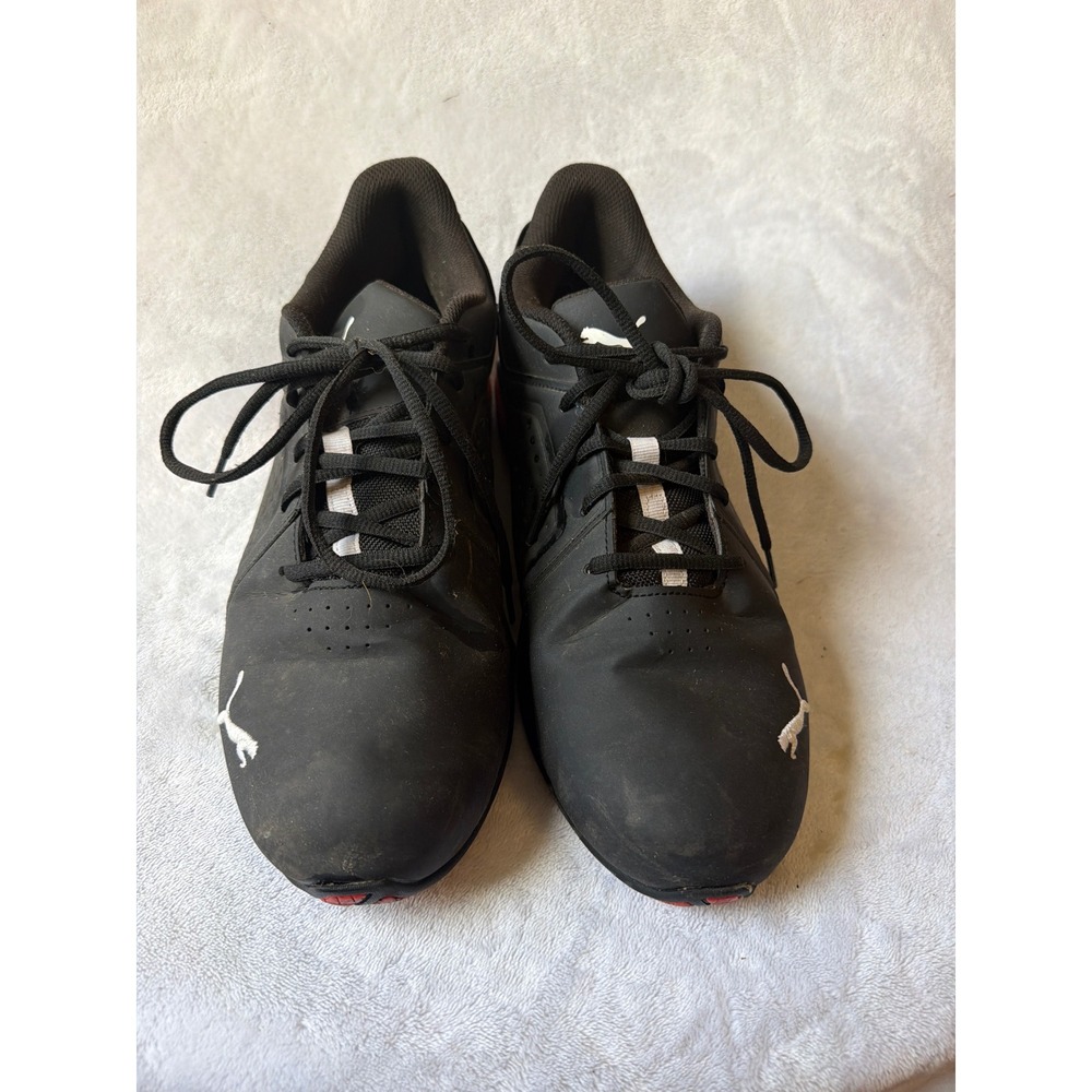Puma Viz Runner Sneakers Mens Size 13 Black Red Good Athletic Training 191037-02